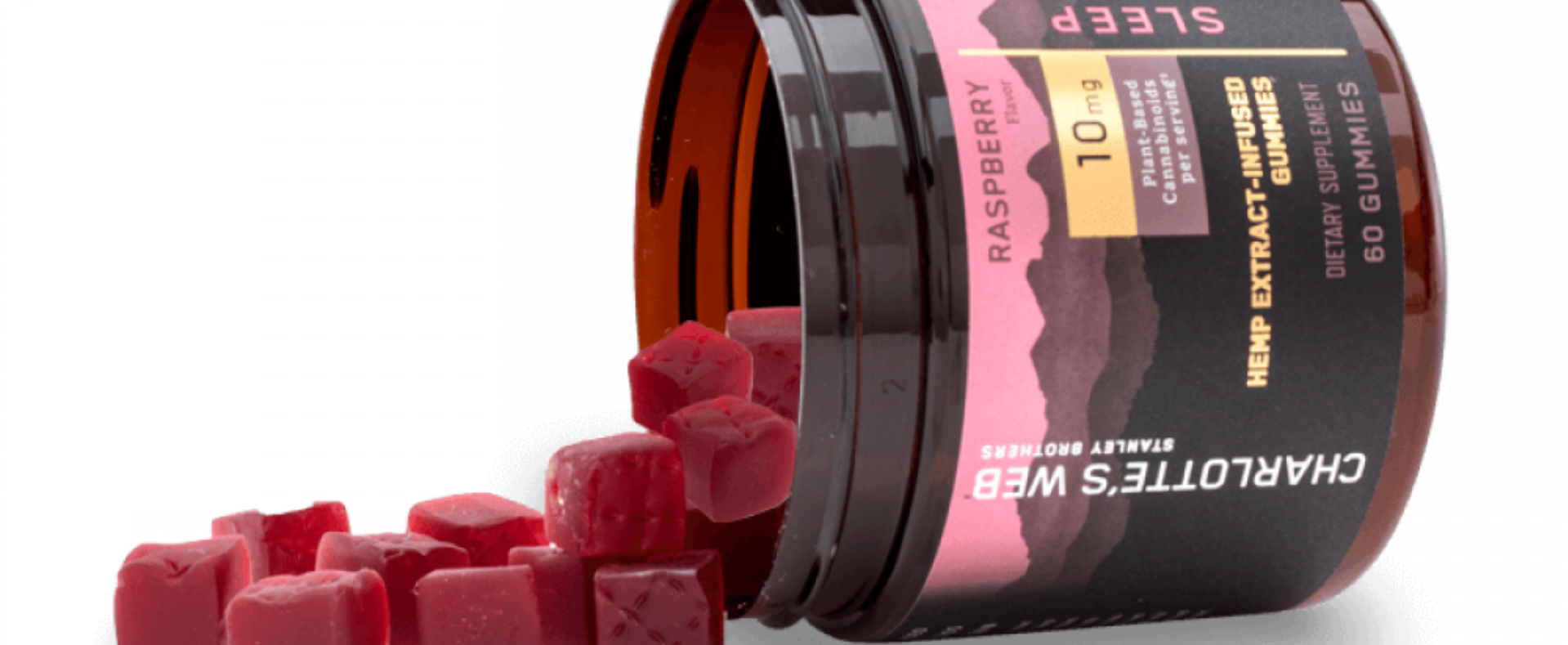 Hemp Extract-Infused Gummies Sleep Raspberry Flavor, Charlotte's Web